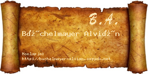 Büchelmayer Alvián névjegykártya